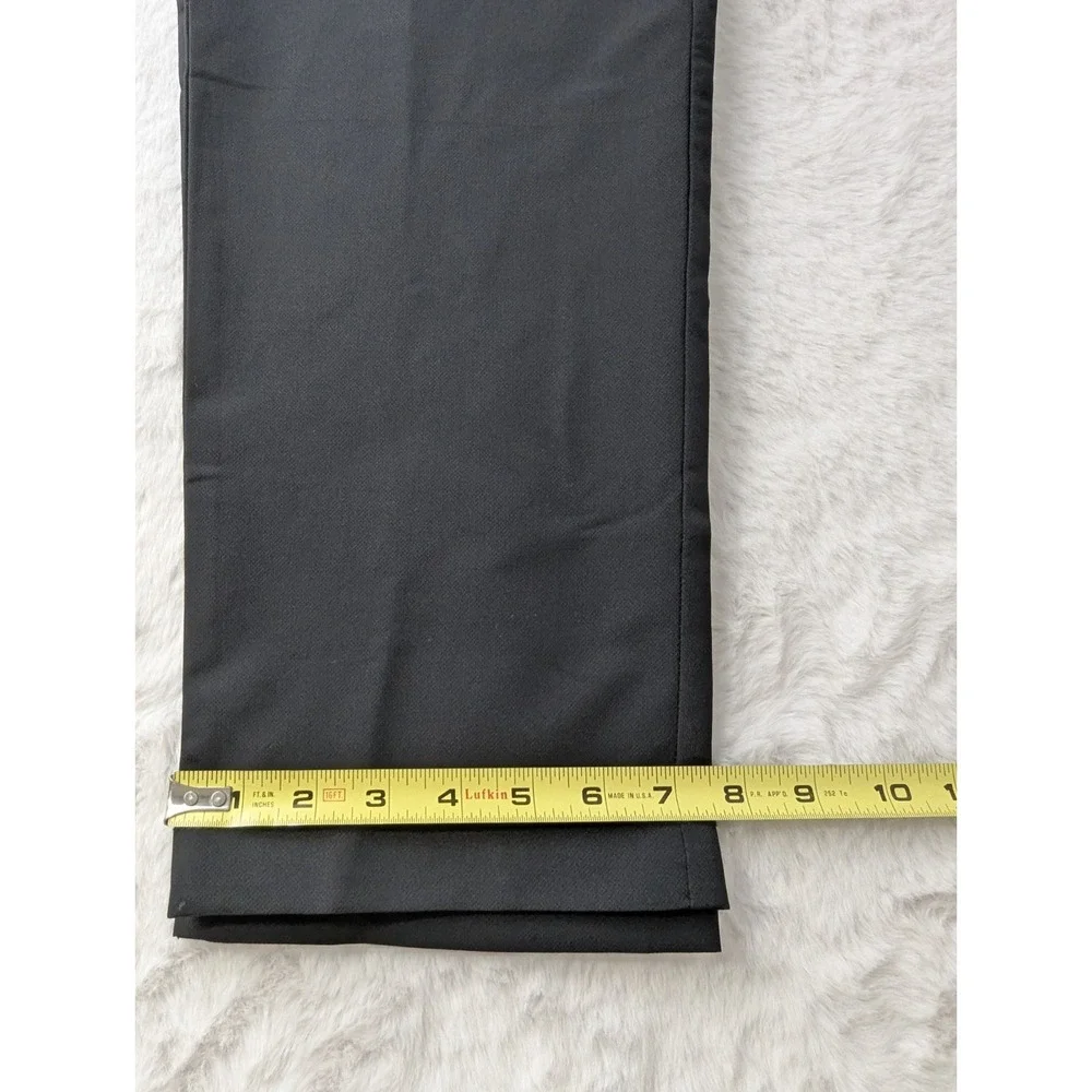 Banana Republic Men's Flat Front Slim Fit Pants Tech Zip Pockets - Black - 34x30